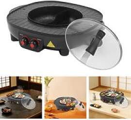 2-in-1 Elektrischer Hot Pot Grill 2000W