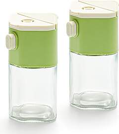 2 in 1 Glas-Salzstreuer mit Seitlichem Ausgießer, 