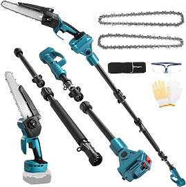 2 in 1 Mini Kettensäge kabellos 8 Zoll
