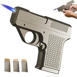 2-in-1 Zigarettenetui Pistole mit Feuerzeug,