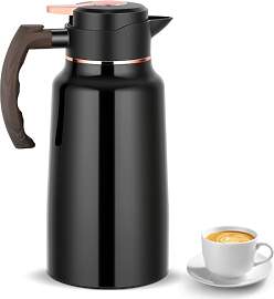 2-Liter-Isolierkanne aus Edelstahl, Thermoskaraffe 