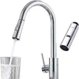 2 Modi Brausekopf Küchenarmatur Ersatz, Chrom