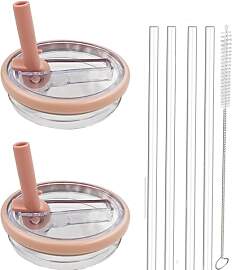 2 Pack 30 oz Tumbler Flip Straw Lid Ersatz passend 