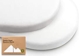 2-Pack Bio Spannbettlaken Babybett für Mädchen,