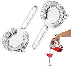 2 Pcs Cocktail Strainer,Cocktail Sieb,Barsieb Für 
