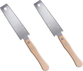 2PCS Japansäge Handsäge Ryoba Japanische Säge