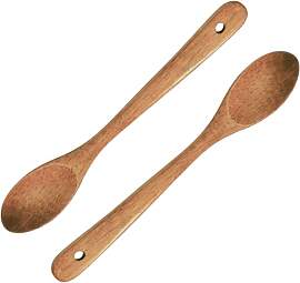 2PCS Kochlöffel aus Holz, Holzlöffel zum Kochen