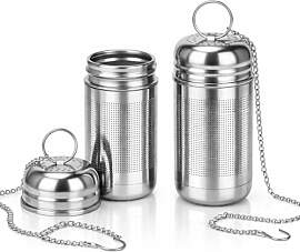 2PCS Teesieb 316 Edelstahl für losen Tee,