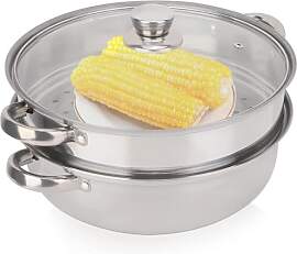 2 Schicht Dampfer Zum Kochen, 28cm Gemüse Dampfer 