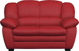 2-Sitzer COTTA "Casino", rot, B:159cm
