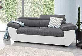 2-Sitzer COTTA "Speedway", weiß, grau,