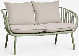 2-sitzer Garten-sofa Aus Stahl Und Polypropylen