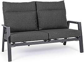 2 Sitzer Sofa Kledi aus Aluminium, modern und