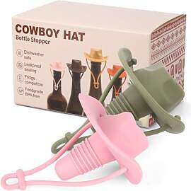 2 St Weinflaschenverschluss in Cowboyhut-Form,