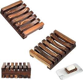 2Stk Seifenschale Holz,Seifenhalter,Seifenablage