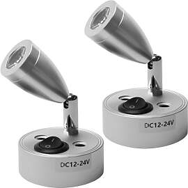 2 Stück 12V LED Leselampe Wohnmobil, 59 * 96mm