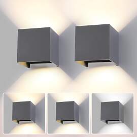 2 Stück 15W LED Wandleuchte Aussen Innen