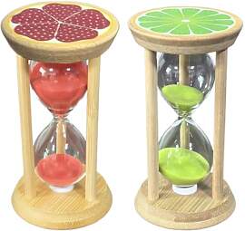 2 Stück 5-Minuten-Sanduhren, dekorative Sanduhr