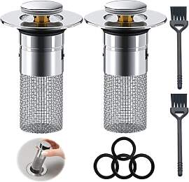 2 Stück Abflussstopfen für 34–40 mm