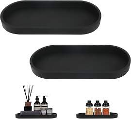 2 Stück Badezimmer Tablett Dekotablett Deko