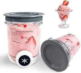 2 Stück Behälter für Ninja Creami Swirl, 480 ML 