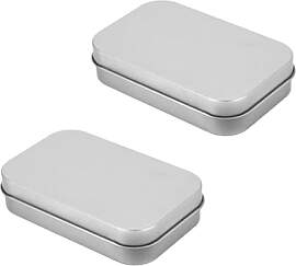 2 Stück Blechdose Mit Deckel, Metallbox