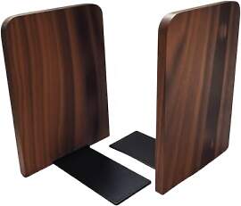 2 Stück Buchstützen Holz Walnussholz 17 x 12 x
