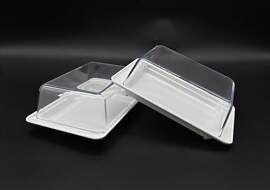 2 Stück Butterdose im Set, Kühlschrankbutterdose 