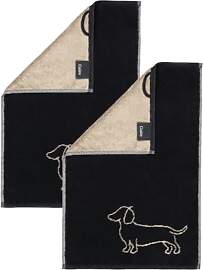 2 Stück Cawö We Love Dogs Gästetücher 6248-93
