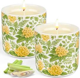 2 Stück Citronella Kerze Outdoor, 240Std Lange