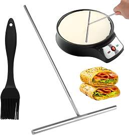 2 Stück Crepes Verteiler, 26 x 18 cm Edelstahl