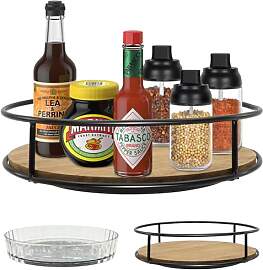 2 Stück Drehteller Organizer, 360° Lazy Susan