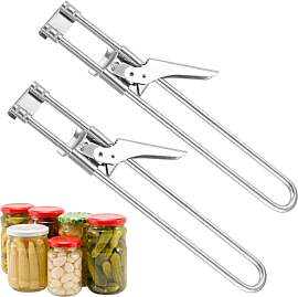 2 Stück Glasöffner, Edelstahl Deckelöffner,