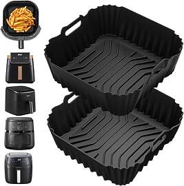 2 Stück Heißluftfritteuse Silikonform Zubehör