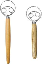 2 Stück Holzgriffmixer, Handmischwerkzeuge,