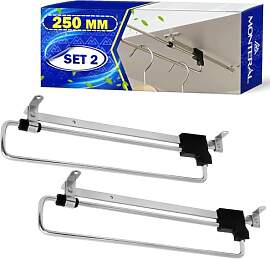 2 Stück Kleiderstange Ausziehbar Schrank 250 mm - 