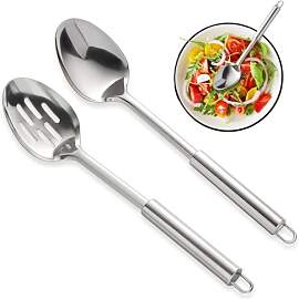 2 Stück Kochlöffel Set, Servierlöffel &