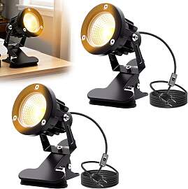 2 Stück LED Strahler mit Klemme, 10W LED Spot