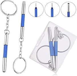 2 Stück Mini Brillen Schraubendreher, 3 in 1