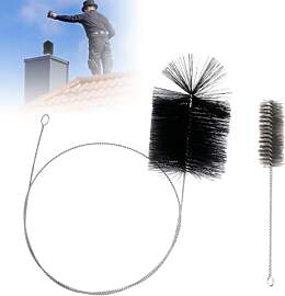 2 Stück Ofenrohrbürste, 170mm Kaminbürste