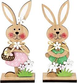 2 Stück Ostern Deko, Osterdeko Herzlich
