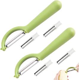 2 Stück P-Sparschäler für Tupper mit 4