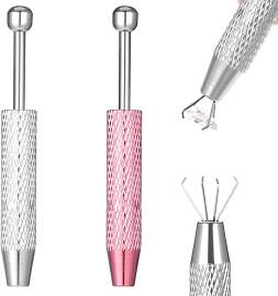 2 Stück Piercing Kugel Aufdreher, Edelstahl