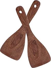 2 Stück Reislöffel aus Holz, Reisservierlöffel, 