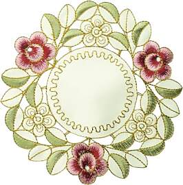 2 Stück Retro Spitze Tischsets,Boho Dekor