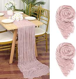 2 Stück Rosa Tischläufer, 90 x 300 cm -