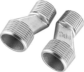 2 Stück S Anschluss Adapter, 3/4" AG x