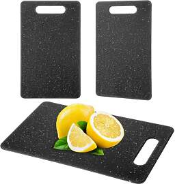 2 Stück Schneidebrett Kunststoff Set,