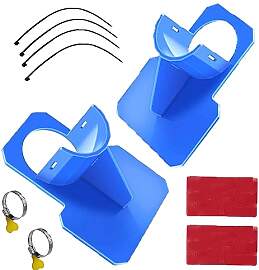 2 Stück Schwimmbad Rohrhalterung, Blau Pool