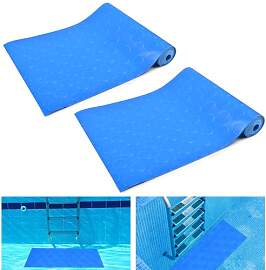 2 Stück Schwimmbadleitermatte,23 x 90 cm